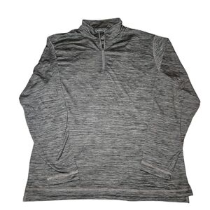 NWOT Large Men's Top of the World Heathered Gray Quarter Zip Pullover